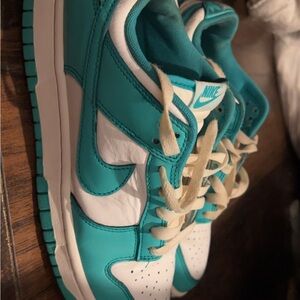 Nike Turquoise and White Athletic Shoes